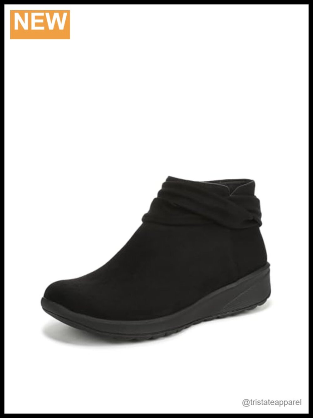 Women's Ankle Bootie Stretch Fabric Side Zip Flat Boots